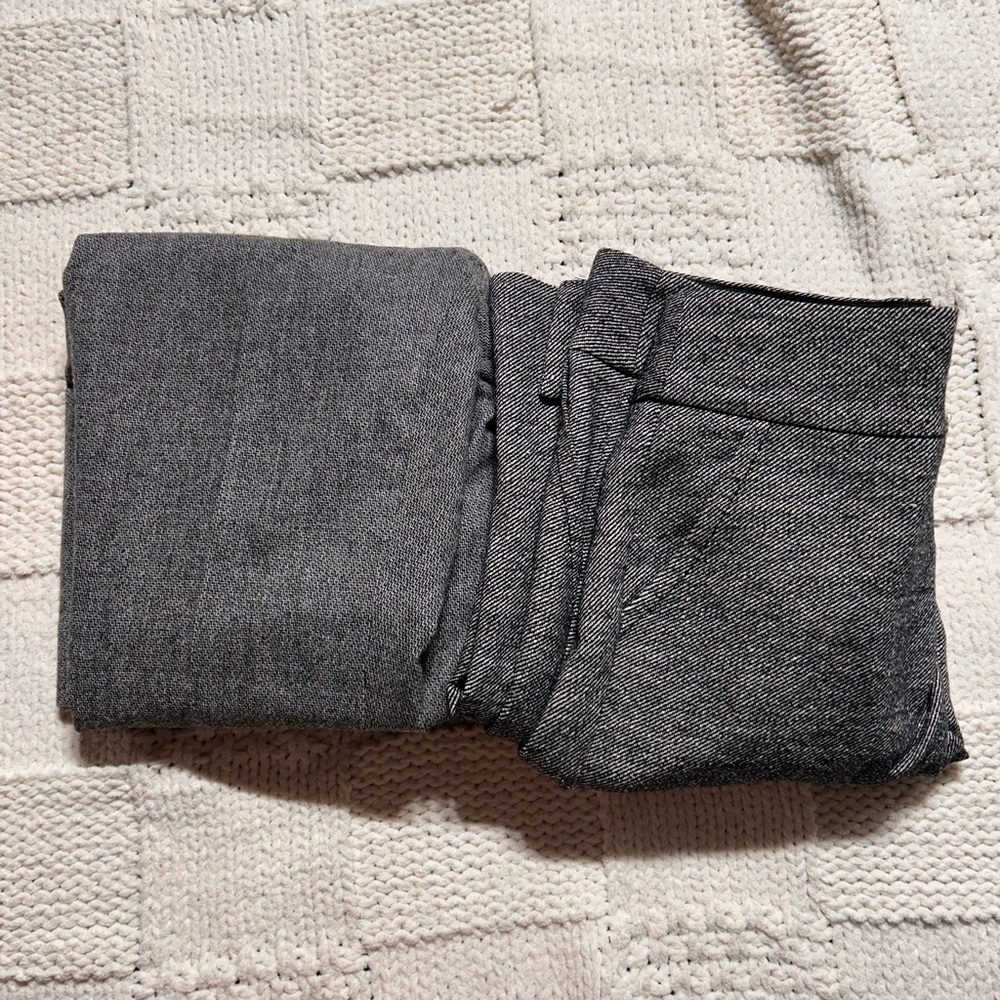 Banana Republic & Trina Turk - Set of 2 Women’s Dress Pants - Gray Herringbone
